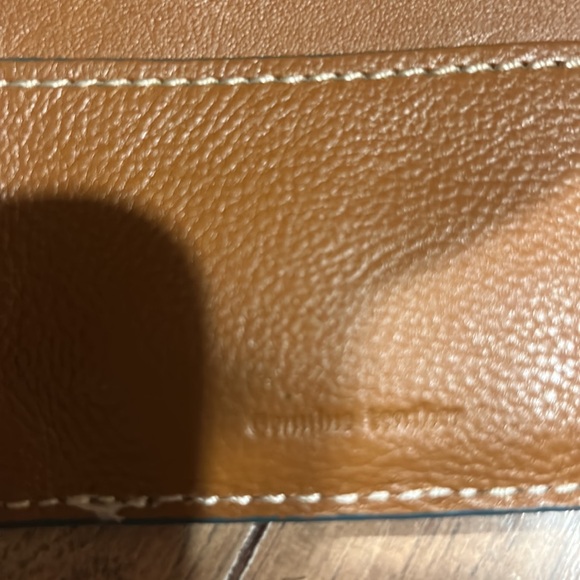 Fossil TriFold Travel Wallet Clutch Document Passport Holder Printed Leather - Picture 9 of 12